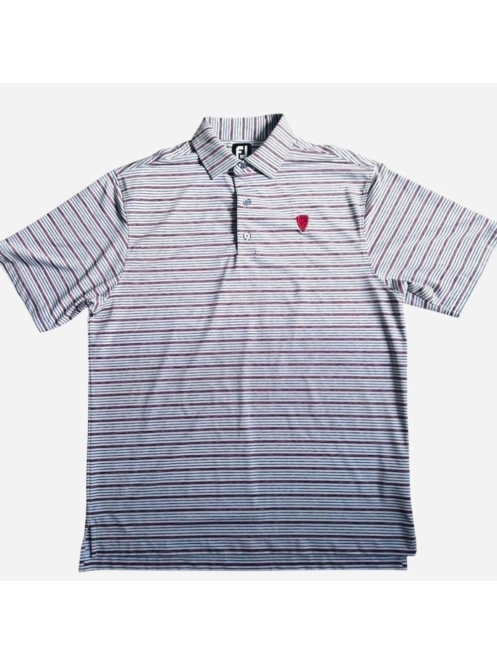 FOOTJOY STRIPED GOLF POLO MENS LARGE